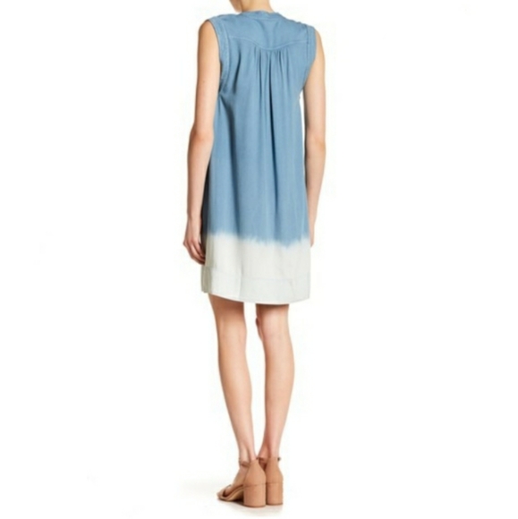 Splendid Indigo Lace-Up Sleeveless Midi Dress - Picture 3 of 11